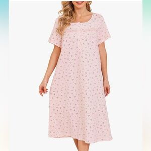 Bloggerlove Floral Pink Nightgown